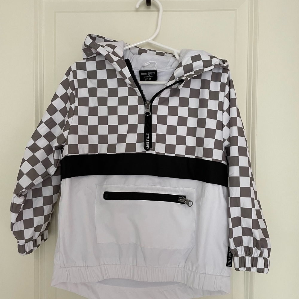 BRAND NEW Toddler Checkered Hooded Jacket
